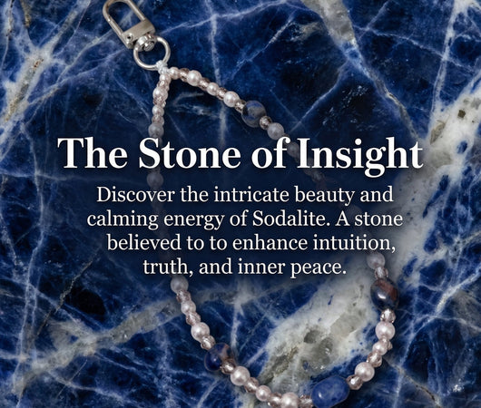 Natural Blue Vein Stone (Sodalite)