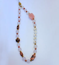 Rhodonit-Handyanhänger, rosa Kristall-Handykette, Edelstein für Selbstliebe, Heilstein für das Herz, Valentinstagsgeschenk, Geschenk für die beste Freundin, Geschenk für Selbstliebe