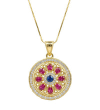 風水ホイールペンダントネックレス | 幸運を呼ぶエレガントなデザイン