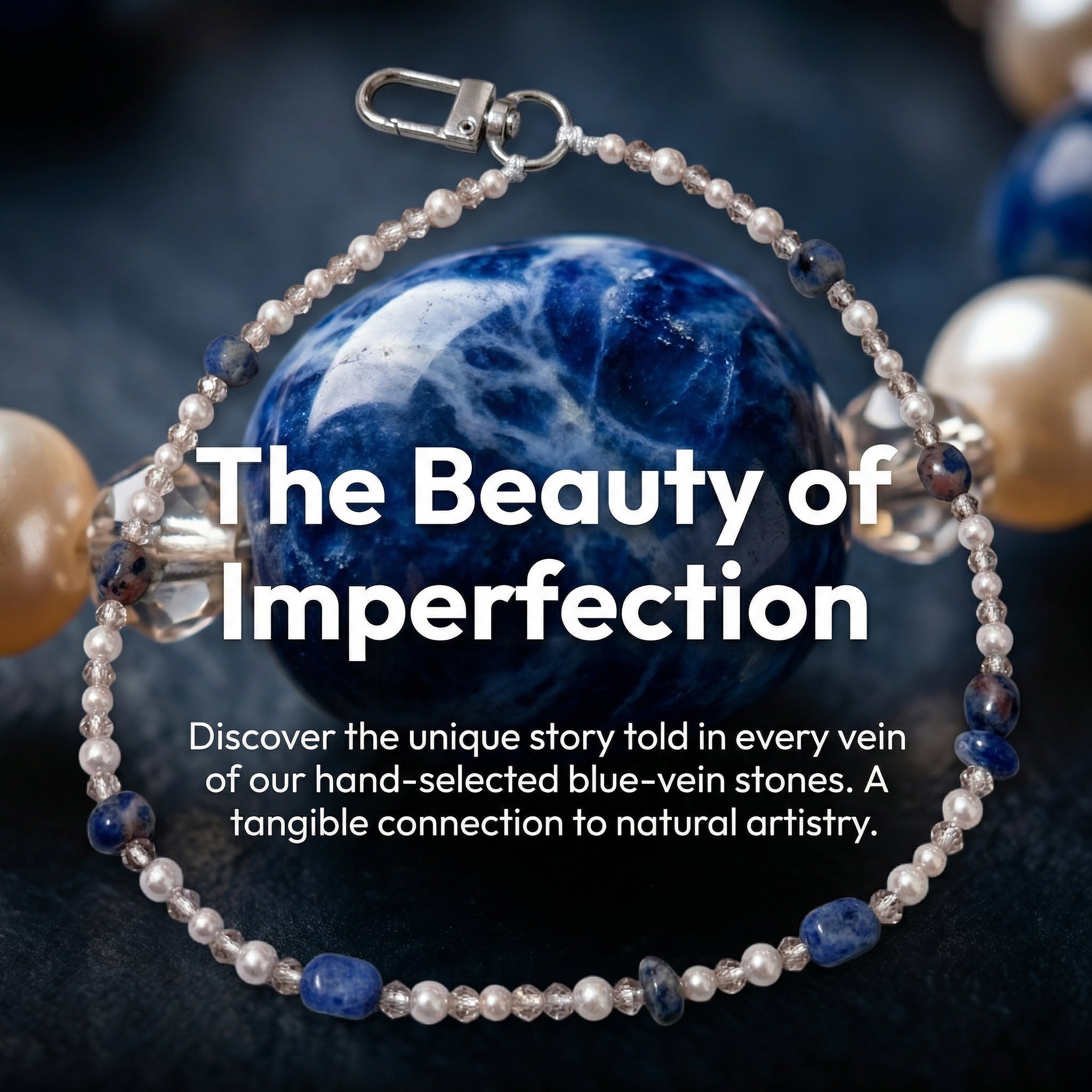 Lapis Lazuli Phone Charm, Royal Blue Stone Strap, Wisdom & Truth Crystal, Third Eye Chakra Stone Natural Sodalite Energy Phone Charm  Find Your Inner Calm  The power of rationality Anxiety relief / Alleviating anxiety Enhancing insight and intuition