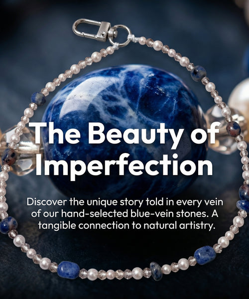 Lapis Lazuli Phone Charm, Royal Blue Stone Strap, Wisdom & Truth Crystal, Third Eye Chakra Stone Natural Sodalite Energy Phone Charm  Find Your Inner Calm  The power of rationality Anxiety relief / Alleviating anxiety Enhancing insight and intuition