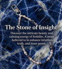 Lapis Lazuli Phone Charm, Royal Blue Stone Strap, Wisdom & Truth Crystal, Third Eye Chakra Stone Natural Sodalite Energy Phone Charm  Find Your Inner Calm  The power of rationality Anxiety relief / Alleviating anxiety Enhancing insight and intuition